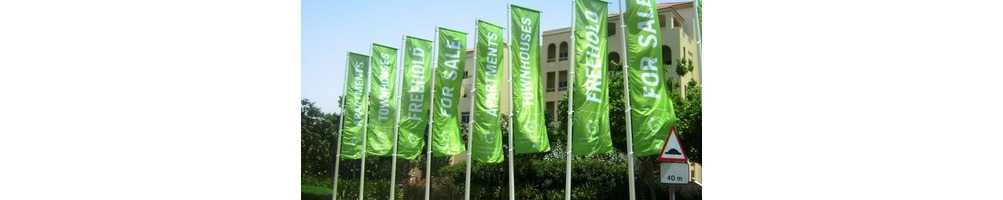 Banderas Publicitarias. Banderas Publicitarias Horizontales o Verticales